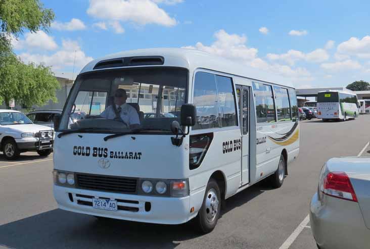 Gold Bus Toyota Coaster 43